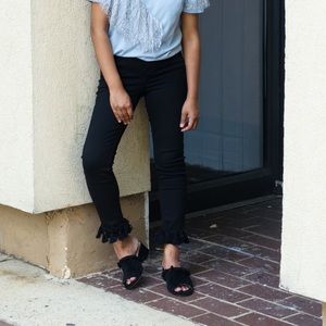 Topshop Petite Jamie Jeans with Tassels